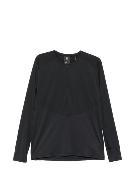 light fl half zip ls t-shirt man black HIKING PATROL | 1016-022600001